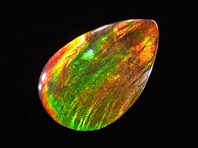 宝石ルース アンモライト 化石 Ammolite /約6.3g/1個 カナダ産