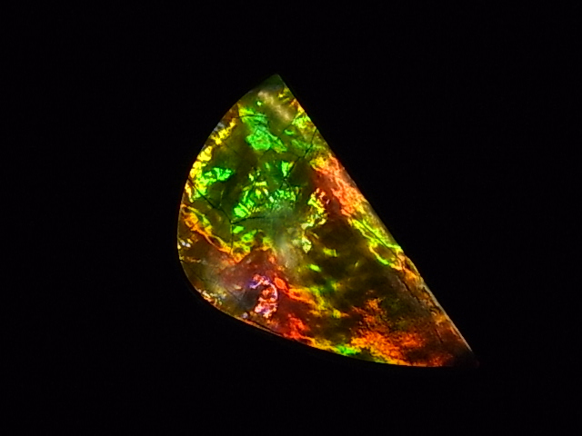 宝石ルース アンモライト 化石 Ammolite /約6.3g/1個 カナダ産